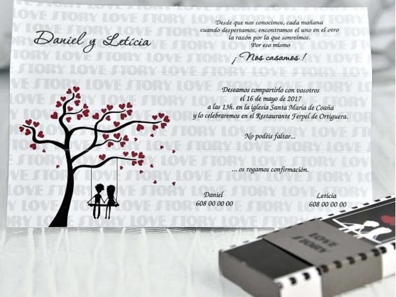 Invitaciones de boda Cardnovel ref.39116 