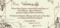 Invitación de boda Ref.22709 Impresión GRATIS